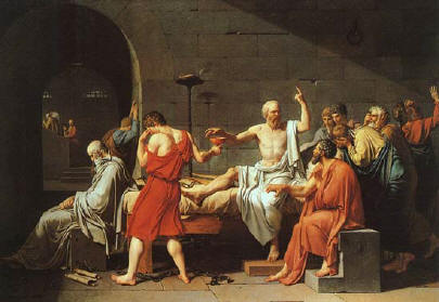 Jacques Louis David: Dauði Sókratesar (1787)